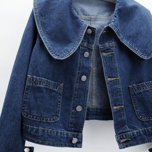 Cassidy Big Collar Denim Jacket