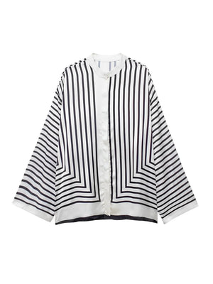 Alba Shirt: Elegant Geometric Stripes