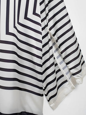 Alba Shirt: Elegant Geometric Stripes