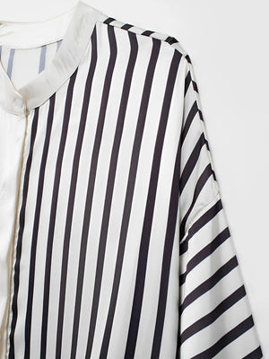 Alba Shirt: Elegant Geometric Stripes