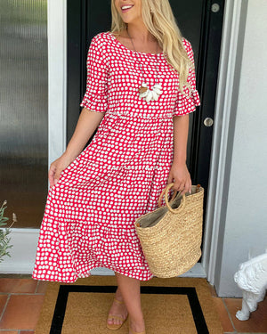 Mary Casual Polka Dot Dress