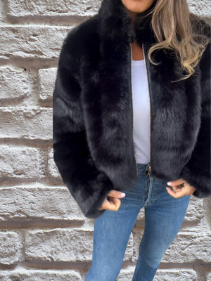 Esra™ - Luxury Faux Fur Coat