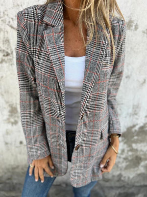 Diana™ | Elegant Winter Check Blazer for Women