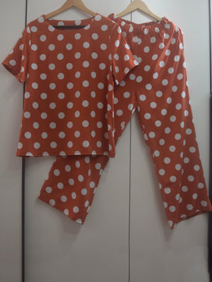 Polka Dot Shirt and Pants Set