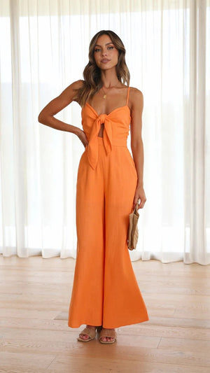 Izah Front Knot Jumpsuit