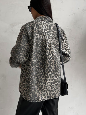 Alejandra Leopard Animal Print Jacket