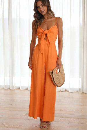 Izah Front Knot Jumpsuit