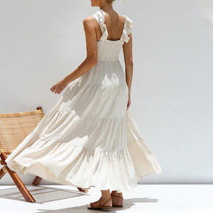 Isabella Long Summer Dress with Ruffles