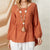 Charming Blouse with Peplum Details