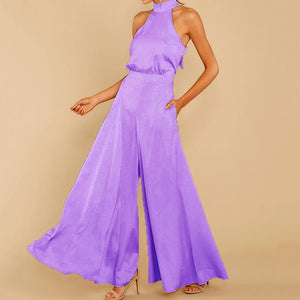 Elegant Hudi Halter Jumpsuit