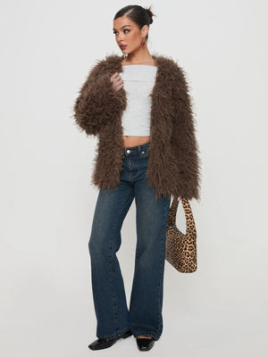 Glam Faux Fur Jacket for Winter