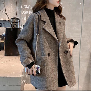 Oversized Wool Coat with Classic Design