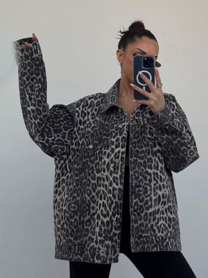 Alejandra Leopard Animal Print Jacket