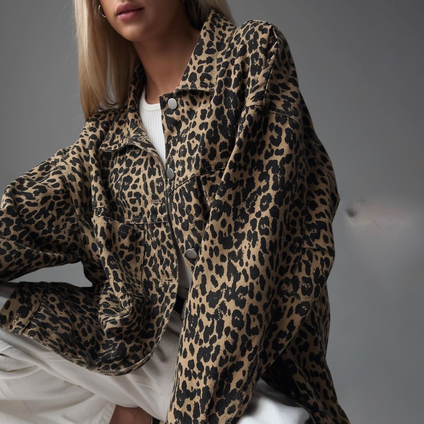 Alejandra Leopard Animal Print Jacket