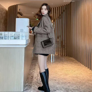 Oversized Wool Coat with Classic Design