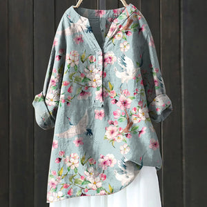 Marga™ - Casual blouse with floral print