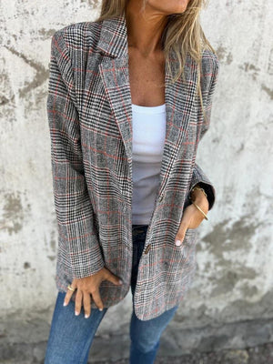 Diana™ | Elegant Winter Check Blazer for Women