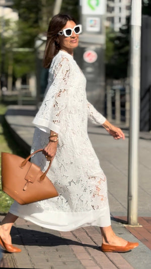 Catalina White Lace Dress