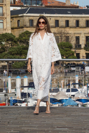 Catalina White Lace Dress