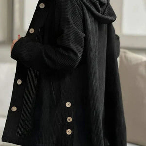 Alana™ | Chic Ribbed Coat with Elegant Hood