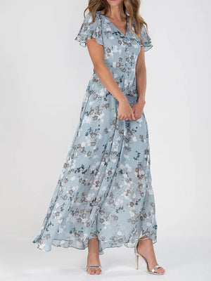 Julie Long Floral Dress