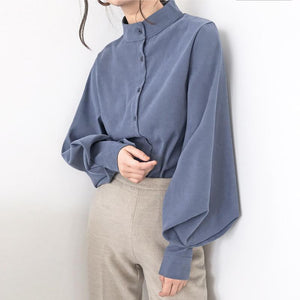 Aria Long Sleeve Puffed Shirt