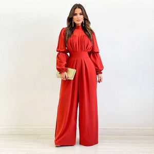 High Neckline Maxi Jumpsuit