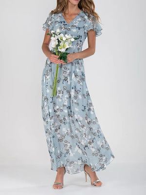 Julie Long Floral Dress