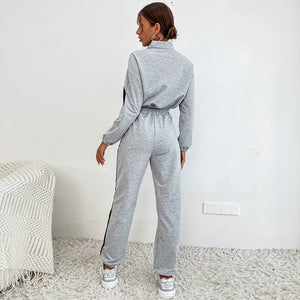 Ariya Sweatshirt Set Crop Blouse and Pants