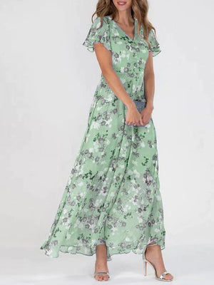 Julie Long Floral Dress