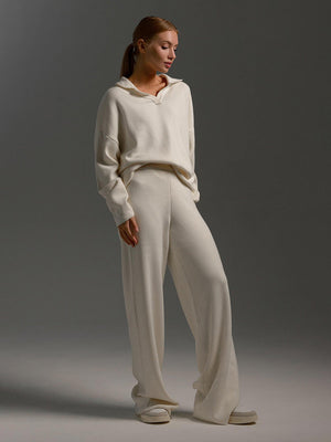 Lotus Knitted Sweater and Pants Set