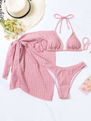 Malibu Triangle Bikini Set with Skirt