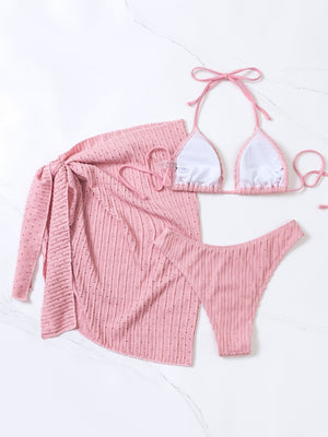 Malibu Triangle Bikini Set with Skirt