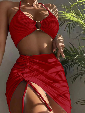 Bali Ring Bikini Set with Skirt