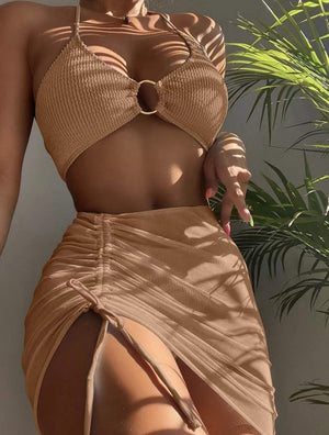 Bali Ring Bikini Set with Skirt