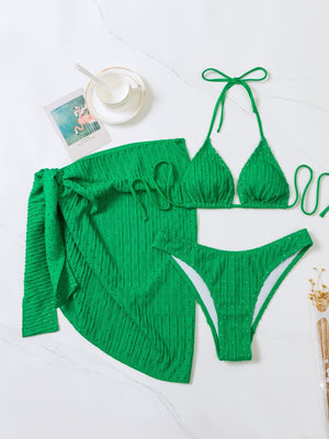 Malibu Triangle Bikini Set with Skirt