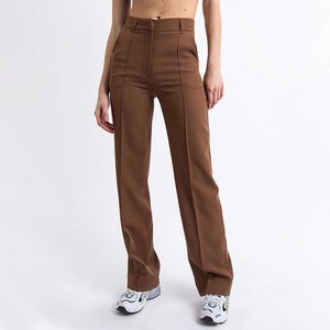 Slim Straight Tailoring Flexible Pants