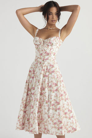 Vintage Spring Waisted Dress