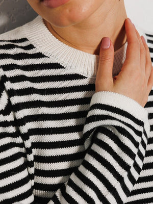 Amelia Striped Long Sleeve Sweater