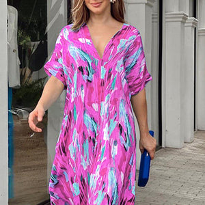 Lola Printed Long Loose Dress