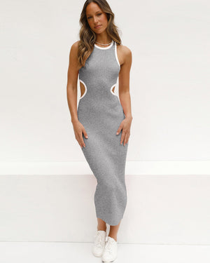 Kendall Tricot Fitted Dress with Cutouts