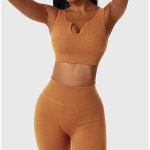 Top Fitness Elegance Seamless Ribbed