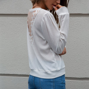 Textured Blouse Detail in Lace Back