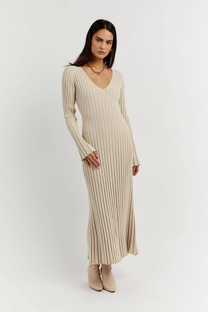 Serena Tricot Dress V Neck