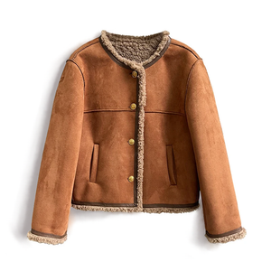 Lilian double-sided suede effect jacket