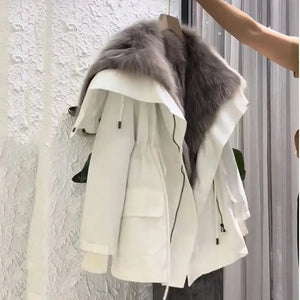 Maria Fur Collar Coat