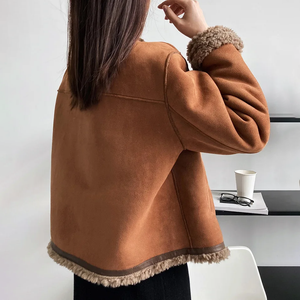 Lilian double-sided suede effect jacket