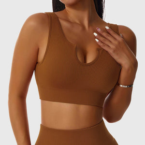 Top Fitness Elegance Seamless Ribbed