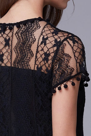 Loose Lace Mini Dress