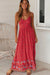 Adana Long Strapless V-Neck Dress